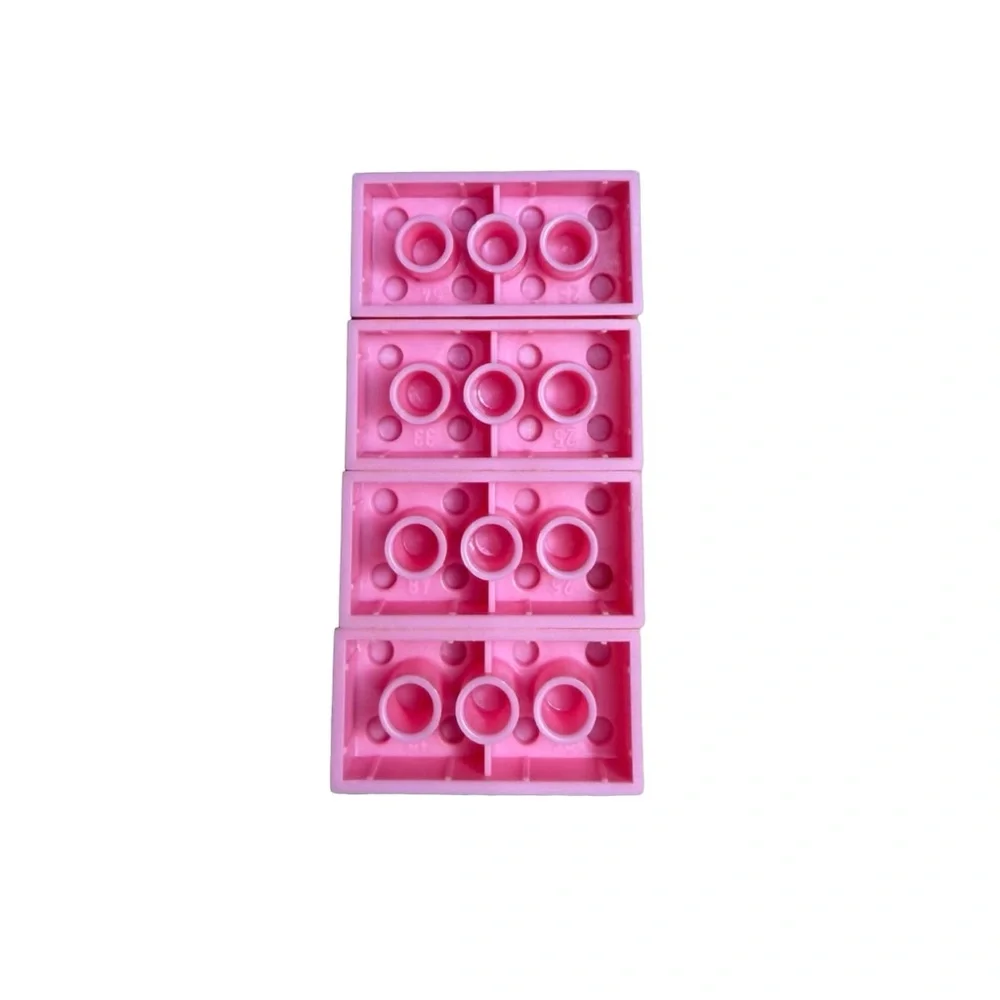 Vintage 80s Mega Bloks Pastel Bricks Lot 30 Pieces Character Face Block Rare